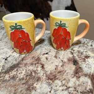Hausen Ware chili pepper coffee, cups